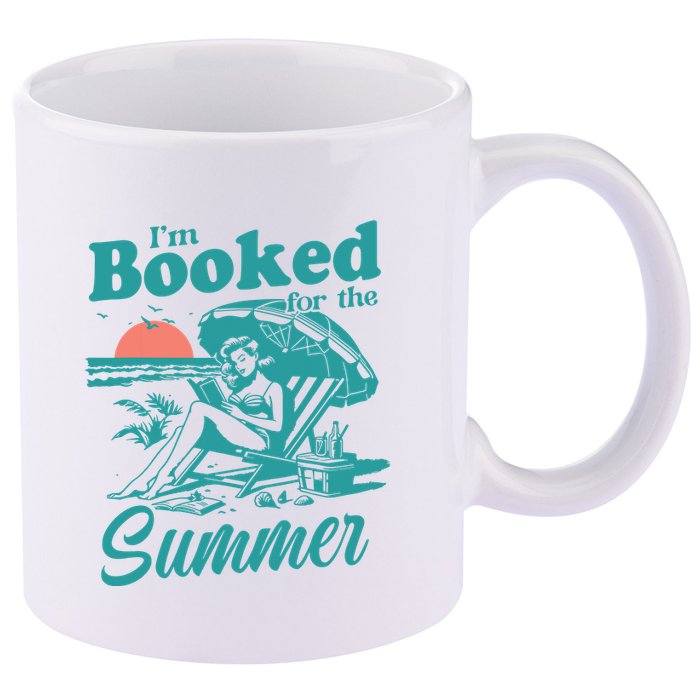 Im Booked For The Summer Book Girl Summer Coquette 11oz C Handle Ceramic Mug