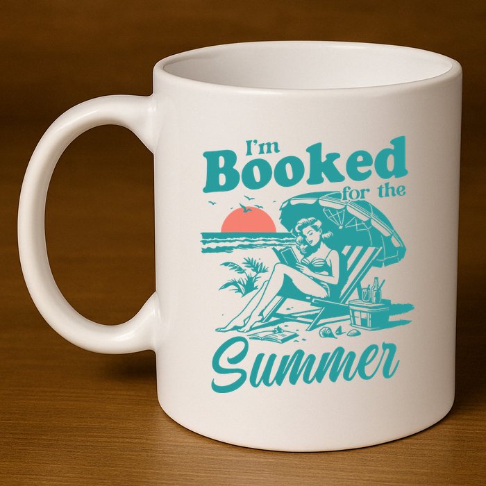 Im Booked For The Summer Book Girl Summer Coquette 11oz C Handle Ceramic Mug