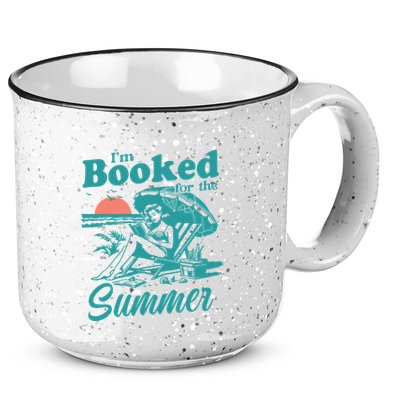 Im Booked For The Summer Book Girl Summer Coquette 15oz Campfire Ceramic Mug