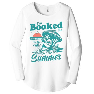 Im Booked For The Summer Book Girl Summer Coquette Women's Perfect Tri Tunic Long Sleeve Shirt