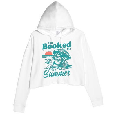 Im Booked For The Summer Book Girl Summer Coquette Crop Fleece Hoodie