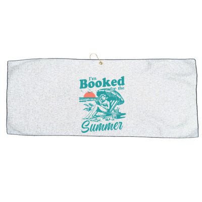 Im Booked For The Summer Book Girl Summer Coquette Large Microfiber Waffle Golf Towel
