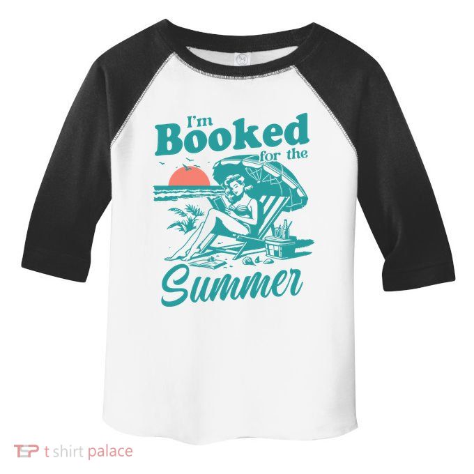 Im Booked For The Summer Book Girl Summer Coquette Toddler Fine Jersey T-Shirt