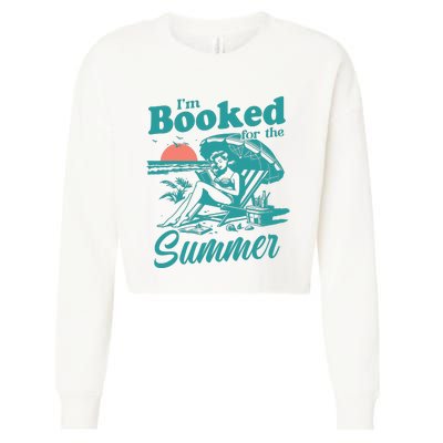 Im Booked For The Summer Book Girl Summer Coquette Cropped Pullover Crew