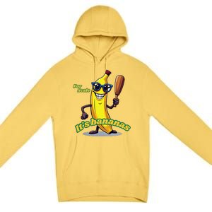 ItS Bananas (For Scale) Cute Yellow Banana Premium Pullover Hoodie