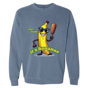 ItS Bananas (For Scale) Cute Yellow Banana Garment-Dyed Sweatshirt