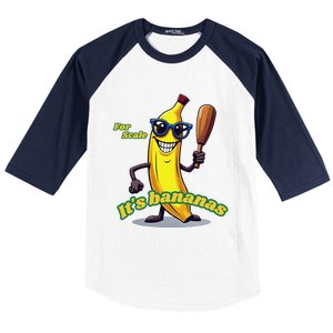 ItS Bananas (For Scale) Cute Yellow Banana Baseball Sleeve Shirt