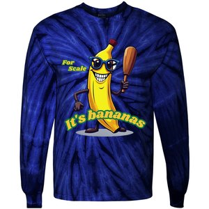 ItS Bananas (For Scale) Cute Yellow Banana Tie-Dye Long Sleeve Shirt