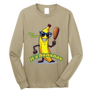 ItS Bananas (For Scale) Cute Yellow Banana Long Sleeve Shirt