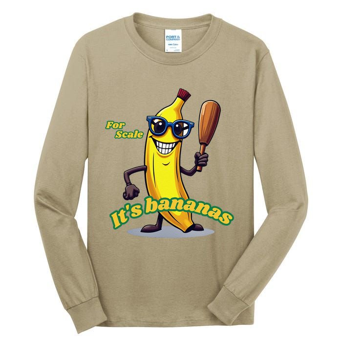 ItS Bananas (For Scale) Cute Yellow Banana Tall Long Sleeve T-Shirt