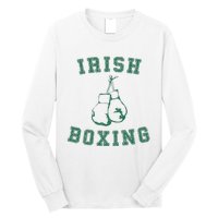 Irish Boxing Green Vintage Distressed Style T Long Sleeve Shirt