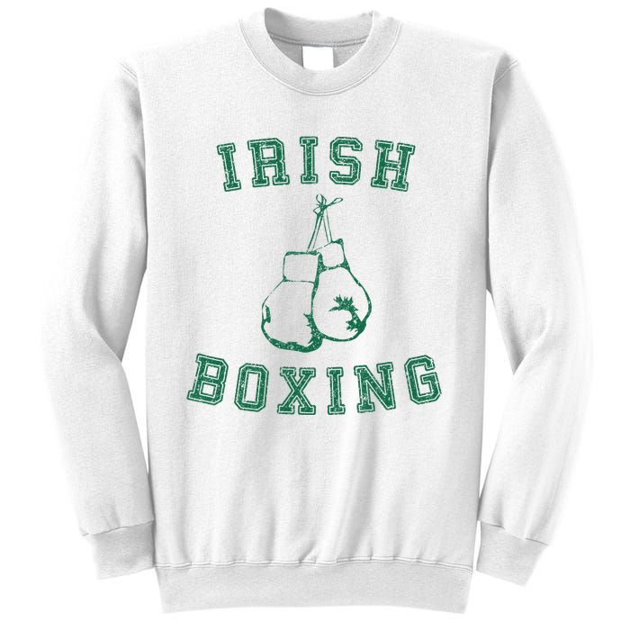 Irish Boxing Green Vintage Distressed Style T Sweatshirt