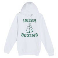 Irish Boxing Green Vintage Distressed Style T Premium Pullover Hoodie