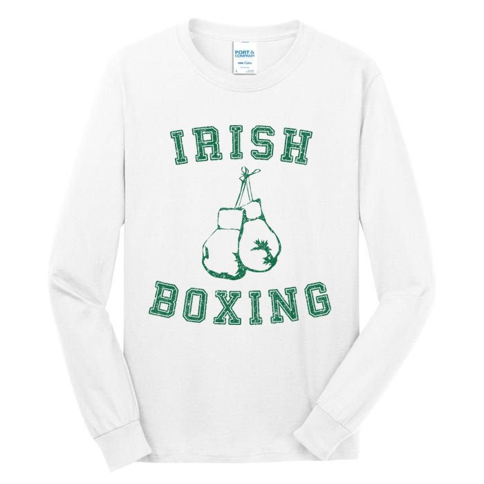 Irish Boxing Green Vintage Distressed Style T Tall Long Sleeve T-Shirt