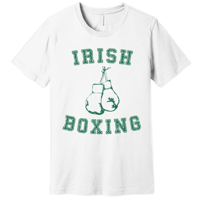 Irish Boxing Green Vintage Distressed Style T Premium T-Shirt