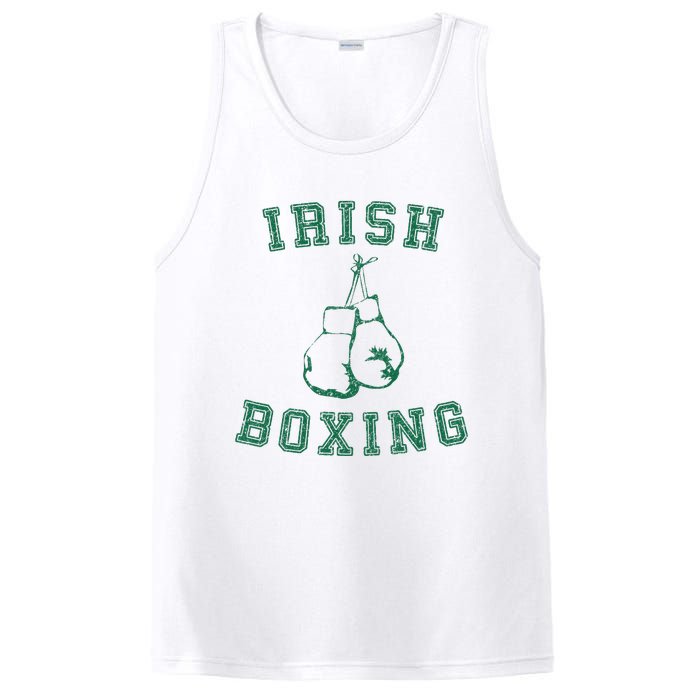 Irish Boxing Green Vintage Distressed Style T PosiCharge Competitor Tank