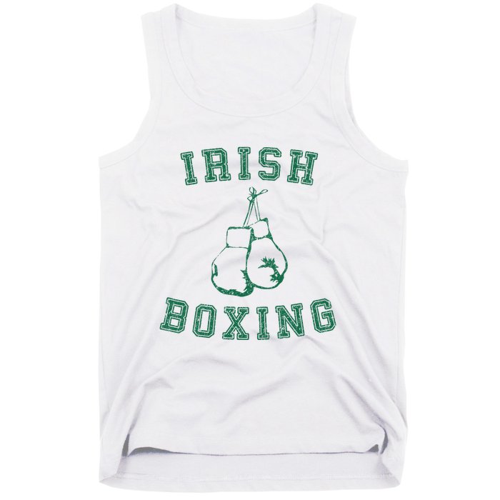 Irish Boxing Green Vintage Distressed Style T Tank Top