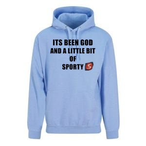 Its Been God And A Little Bit Of Sporty Unisex Surf Hoodie