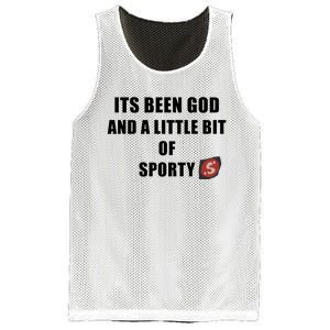 Its Been God And A Little Bit Of Sporty Mesh Reversible Basketball Jersey Tank