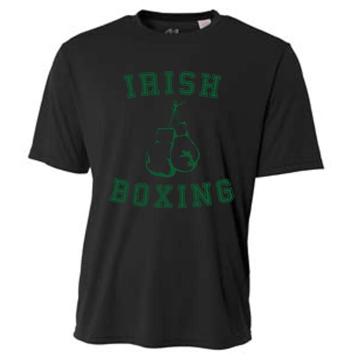 Irish Boxing Green Vintage Distressed Style Cooling Performance Crew T-Shirt