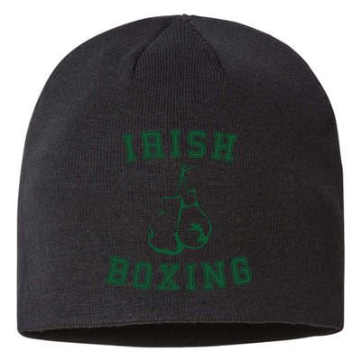 Irish Boxing Green Vintage Distressed Style Sustainable Beanie