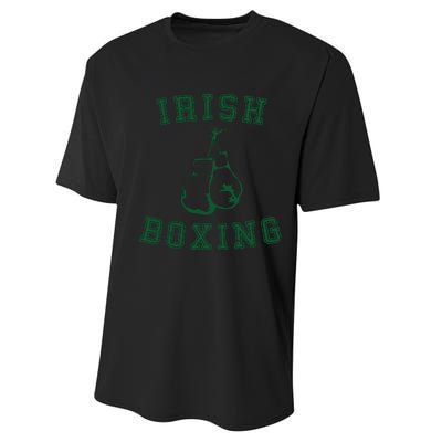 Irish Boxing Green Vintage Distressed Style Performance Sprint T-Shirt