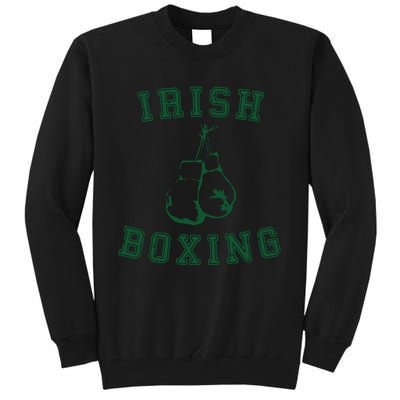 Irish Boxing Green Vintage Distressed Style Tall Sweatshirt