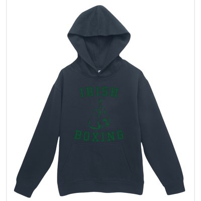 Irish Boxing Green Vintage Distressed Style Urban Pullover Hoodie