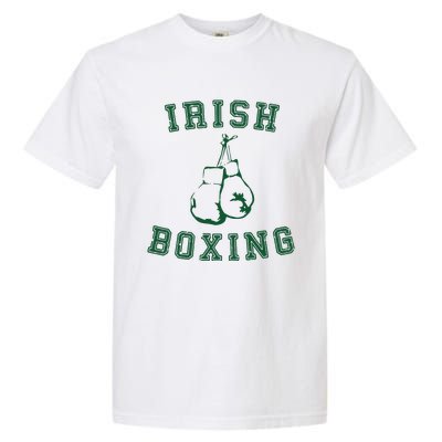 Irish Boxing Green Vintage Distressed Style Garment-Dyed Heavyweight T-Shirt