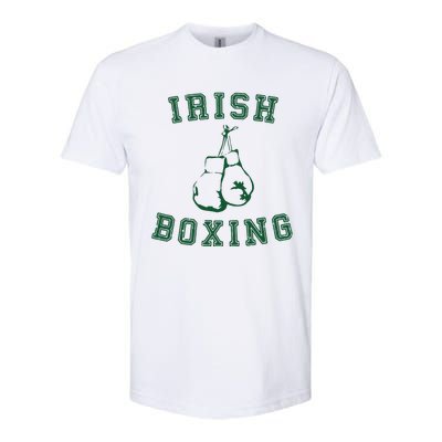 Irish Boxing Green Vintage Distressed Style Softstyle CVC T-Shirt