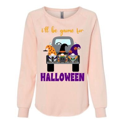 Ill Be Gnome For Halloween Cute Festive Womens California Wash Sweatshirt