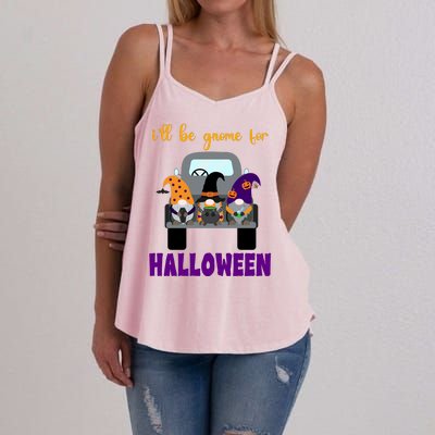 Ill Be Gnome For Halloween Cute Festive Women's Strappy Tank