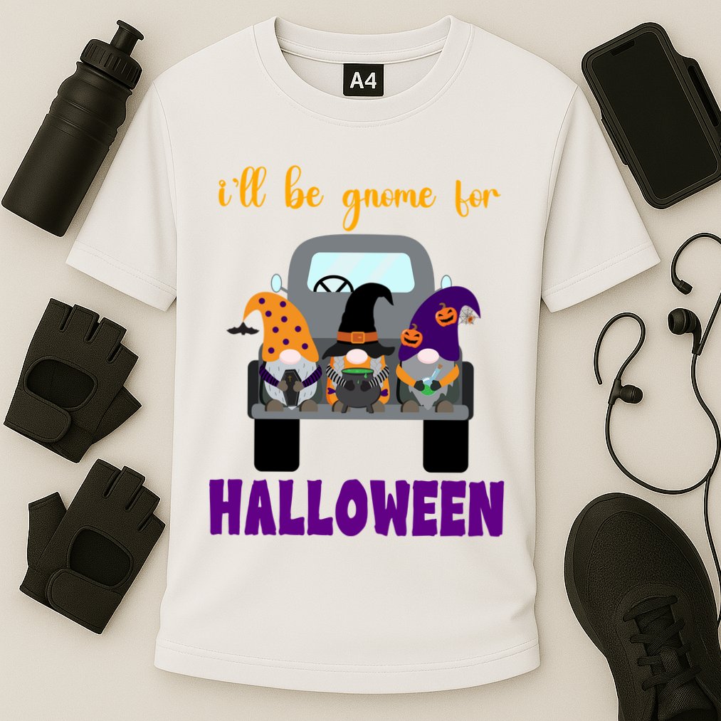 Ill Be Gnome For Halloween Cute Festive Cooling Performance Crew T-Shirt