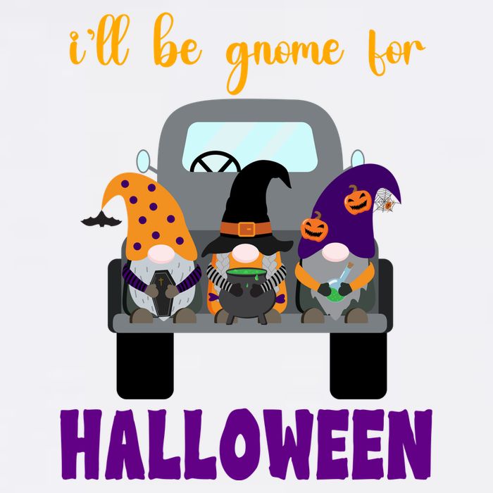 Ill Be Gnome For Halloween Cute Festive Cooling Performance Crew T-Shirt