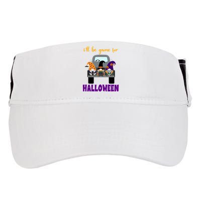 Ill Be Gnome For Halloween Cute Festive Adult Drive Performance Visor
