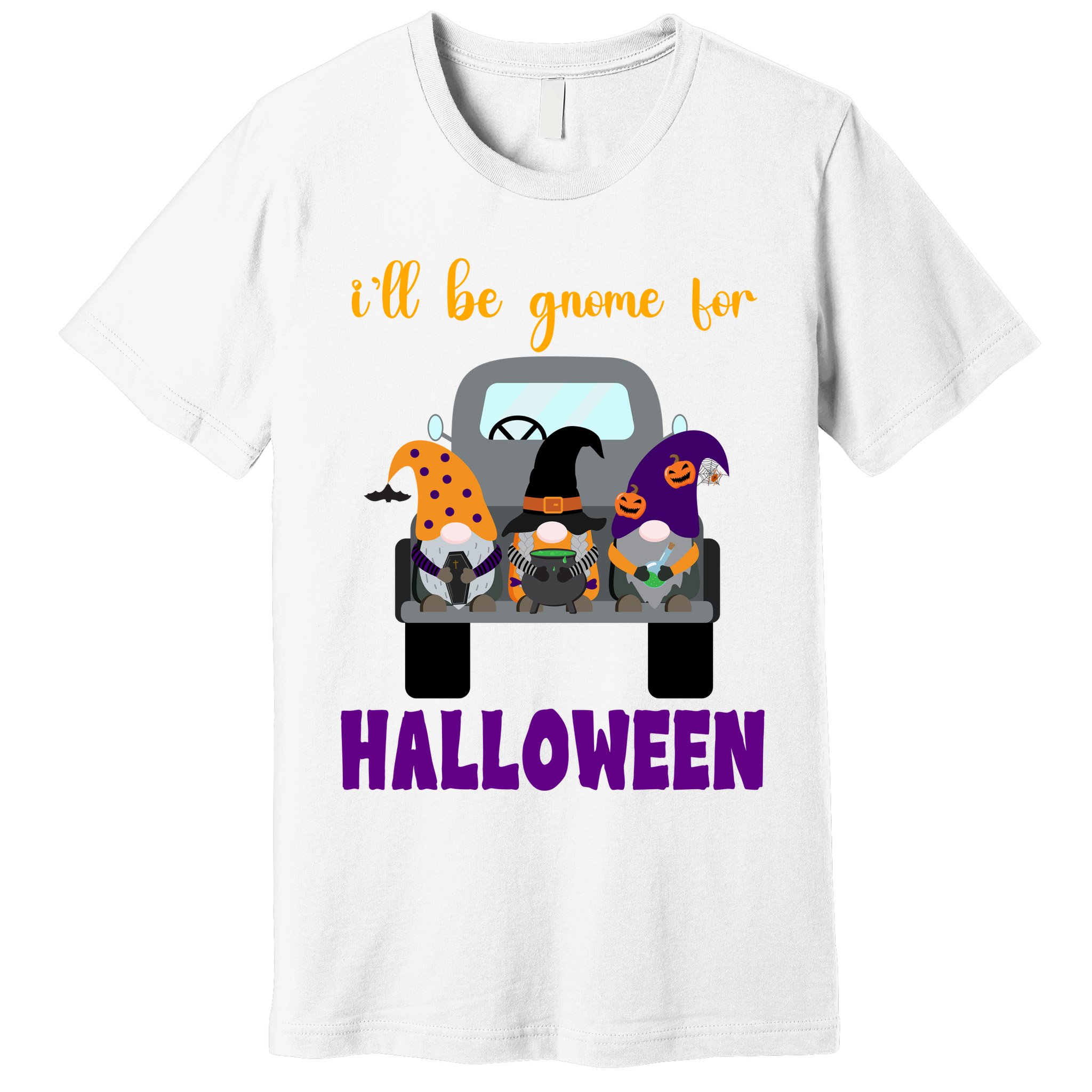 Ill Be Gnome For Halloween Cute Festive Premium T-Shirt
