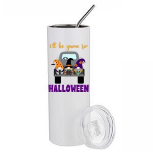 Ill Be Gnome For Halloween Cute Festive Stainless Steel Tumbler