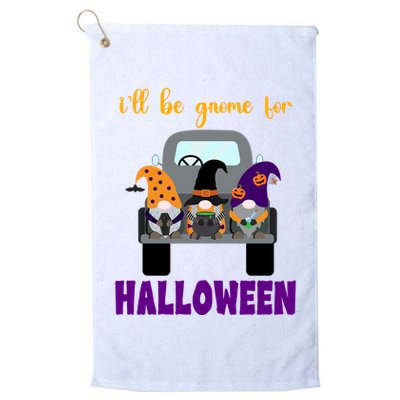 Ill Be Gnome For Halloween Cute Festive Golf Towel
