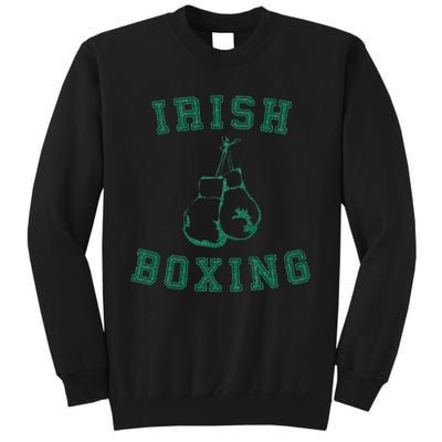 Irish Boxing Green Vintage Distressed Style Sweatshirt