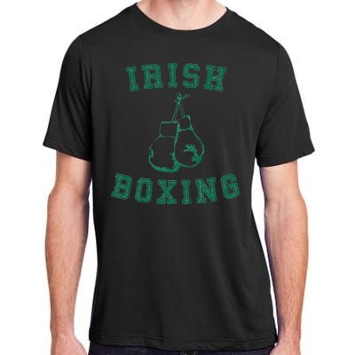 Irish Boxing Green Vintage Distressed Style Adult ChromaSoft Performance T-Shirt