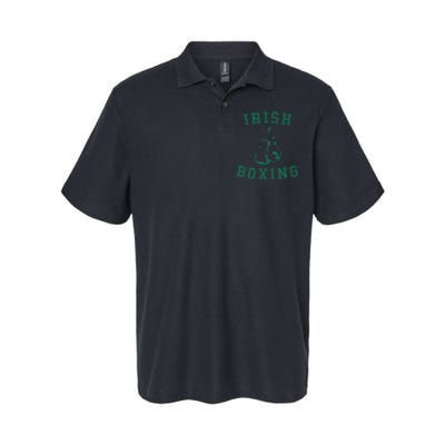 Irish Boxing Green Vintage Distressed Style Softstyle Adult Sport Polo