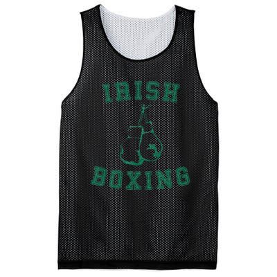 Irish Boxing Green Vintage Distressed Style Mesh Reversible Basketball Jersey Tank