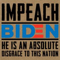 Impeach Biden He Is An Absolute Disgrace To This Nation Cotton Canvas Backpack