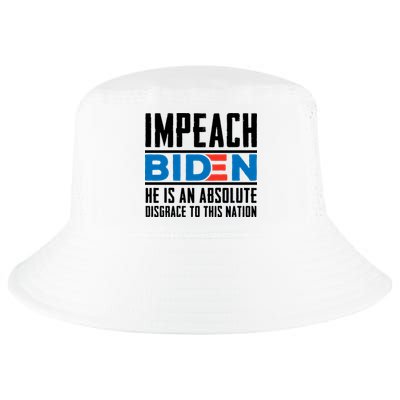 Impeach Biden He Is An Absolute Disgrace To This Nation Cool Comfort Performance Bucket Hat