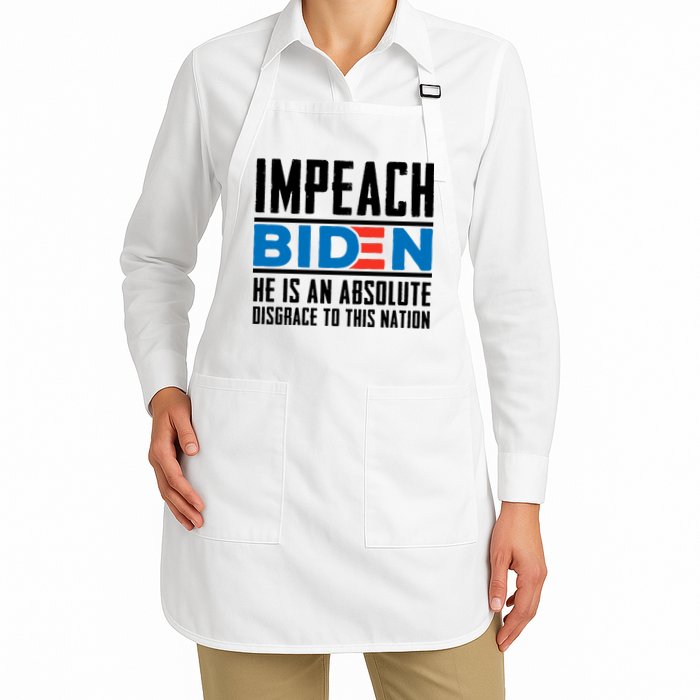 Impeach Biden He Is An Absolute Disgrace To This Nation Apron