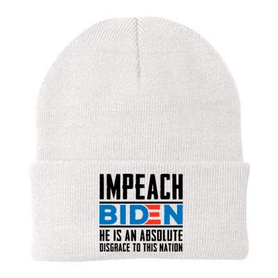 Impeach Biden He Is An Absolute Disgrace To This Nation Beanie