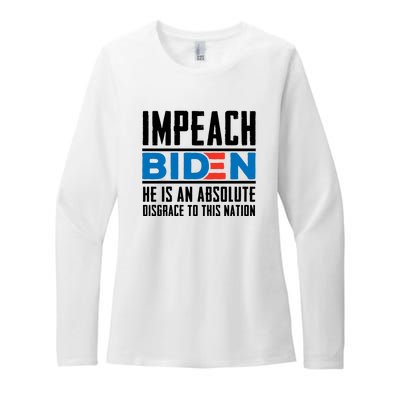 Impeach Biden He Is An Absolute Disgrace To This Nation Womens CVC Long Sleeve Shirt