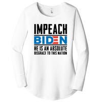 Impeach Biden He Is An Absolute Disgrace To This Nation Women's Perfect Tri Tunic Long Sleeve Shirt