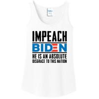 Impeach Biden He Is An Absolute Disgrace To This Nation Ladies Essential Tank