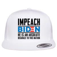 Impeach Biden He Is An Absolute Disgrace To This Nation Flatbill Hat